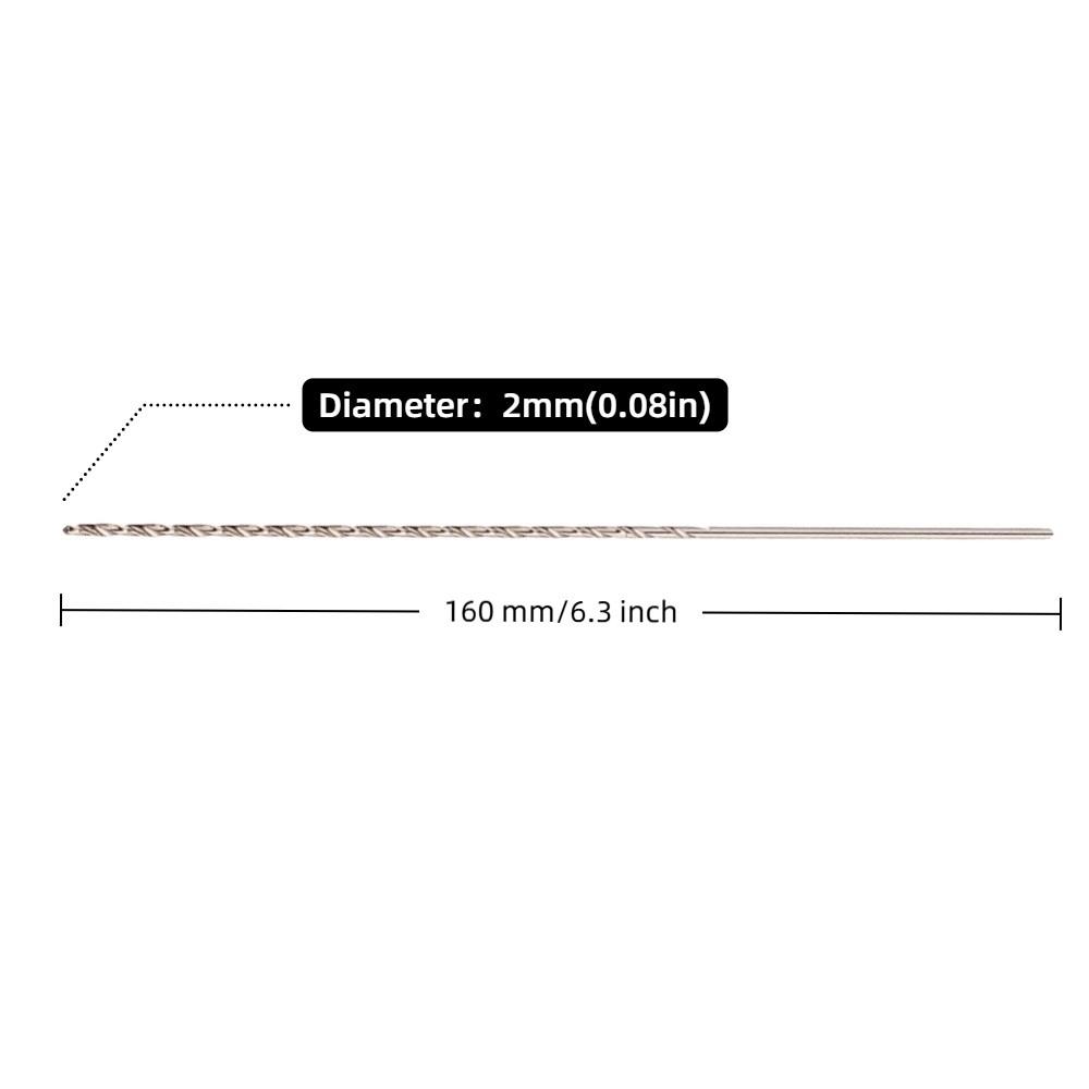 2pcs 160mm Length Auger Drill Bit 3mm Diameter Extra Long Drill Bit Twist Drill Bit  For Woodworking