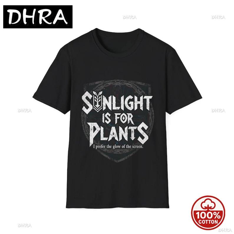 

Sunlight Is for Plants Gamer TShirt Funny Video Game Tee for Streamers and Gamers StateUnisext Art Printed Graphic Tees TShirt S