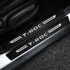 Striscia Anti-collisione Soglia Auto W126, per Volkswagen VW T-ROC Pellicola Anti-graffio con Logo, Adesivi Paraurti Baule, Adesivo Protettivo