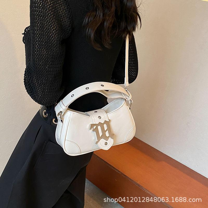 Fashion Light Luxury Underarm Small Bag Women's 2025 New French Niche Messenger Bag Casual Work Commuter Shoulder Bag