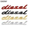 Car Styling 3D Diesel Metal Chrome Zinc Alloy Emblem Logo Car Badge Body Trunk Fender Adhensive Emblem Auto Accessory