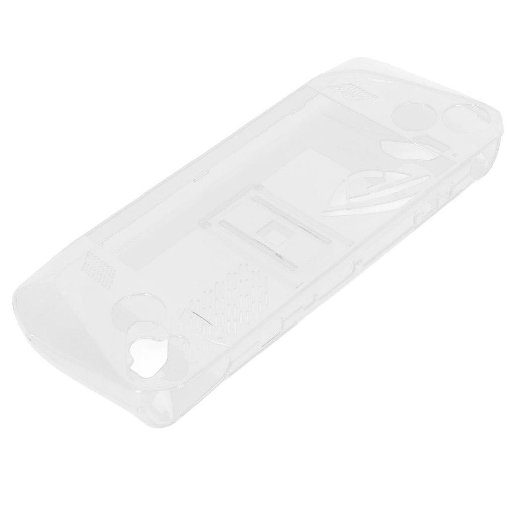 Game Console Clear Case Shockproof Prevent Slip TPU Protective Cover with Bracket for ASUS ROG Ally Handheld 2023