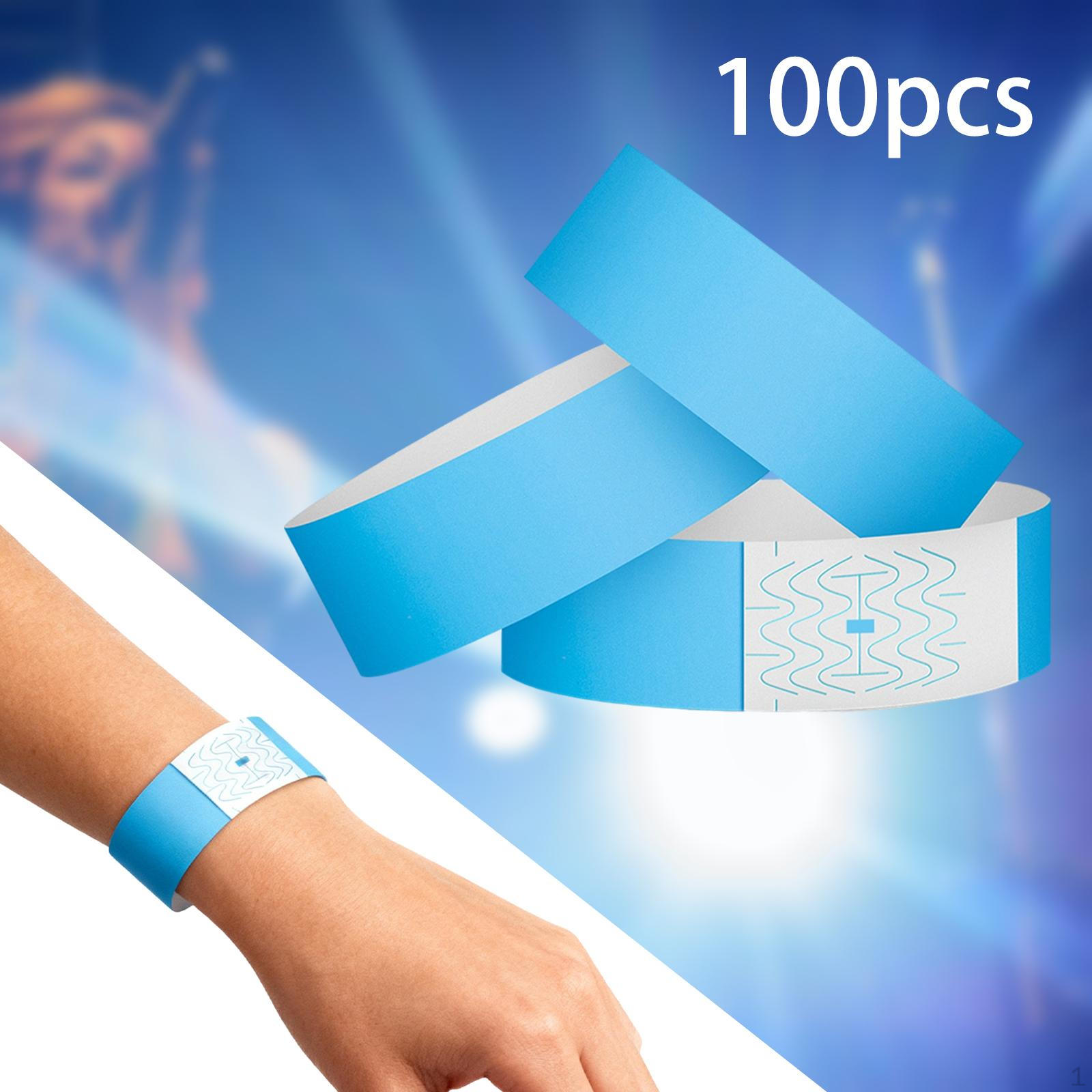 

100 шт. Браслет VIP для лікарні, нічних клубів, супроводу Blue
