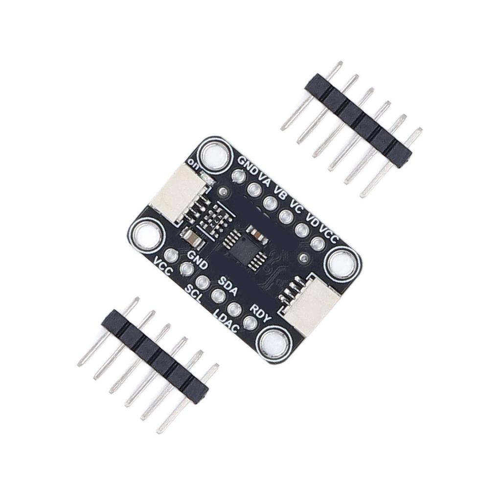 4-Way Digital To Analog Converter Module, MCP4728 12-Bit Quad   Board, I2C,   for Stemma QT Qwiic, Internal 2.048V Reference, Fast Stabilizatio