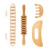 Solid Wood Gua Sha Set: Facial, Leg, and Body Massage Tools