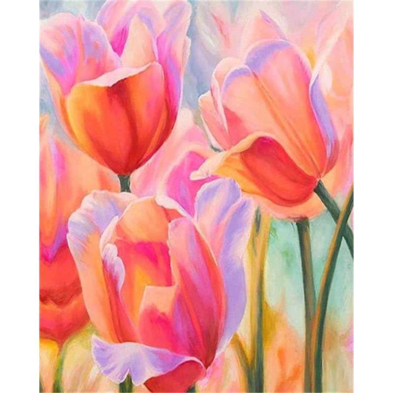 5d Diamond Mosaic Painting Flowers Diy Full Round Diamond Embroidery Rhinestone Pictures Gift Modern Decoration