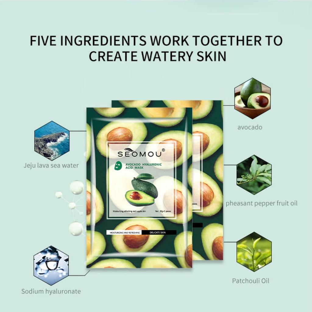 Feuchtigkeitsspendende und Feuchtigkeitsspendende Gesichtsmaske