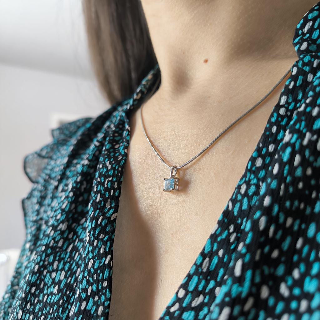 Серебряная подвеска с топазом 0.83ct (2206835)