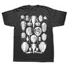 Neues, cooles T-Shirt mit Rundhalsausschnitt aus Baumwolle, schwarz, mit Trilobitenmotiv von Haeckel Fossils, Geologie-Motiv, Kurzarm, für Herren, Geologen-T-Shirt