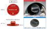 Brightonnet Honda Fuel Filler Cap Regular Cover, Specification, Aluminum, Red, BC-FUCAPCVERHO-RE