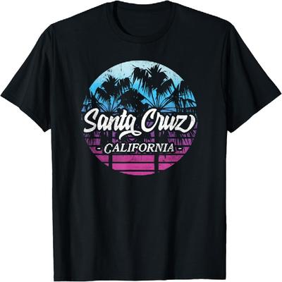 Santa Cruz Retro California Beach Sunset Vintage Men Woman T-Shirt