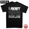 I Annoy Stupid People Sarcastic TShirt Featuring Trendy Artwork for Female Harajuku Urban Printed Tee Street Fashion Shirt