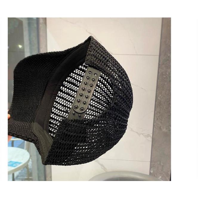 Summer Hat Hand-Pressed Diamond Knitted Hollow Duck Hat Korean Version Of All Fashion Rhinestone Shade Baseball Cap
