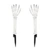 Halloween Realistic Skeleton Hand Ground Stake Light Up Foldable Reusable Halloween Bone Prop Cemetery Skeleton Hand Yard Decoration