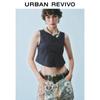 UR Women's Fall 2025 Cropped Sleeveless Denim Shirt
