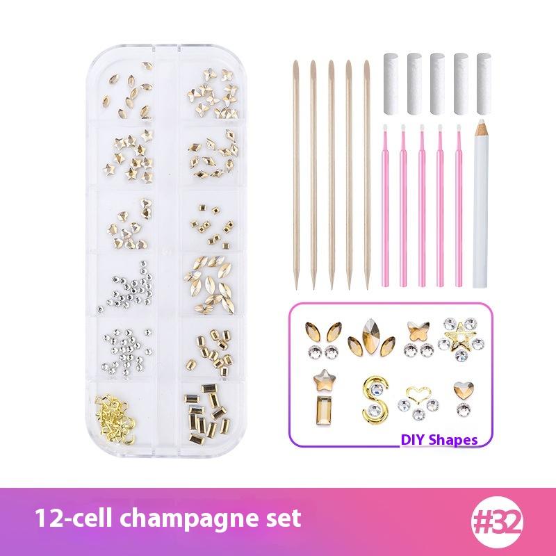 1 Set Dental Tooth Gems Crystal Diamond Heart Round Shaped Ornament Diy Tools Various Shapes Color Teeth Jewelry Denture