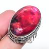 Natural Ammolite Gemstone Handmade 925 Sterling Silver Jewelry Ring Size 9 AR-16919