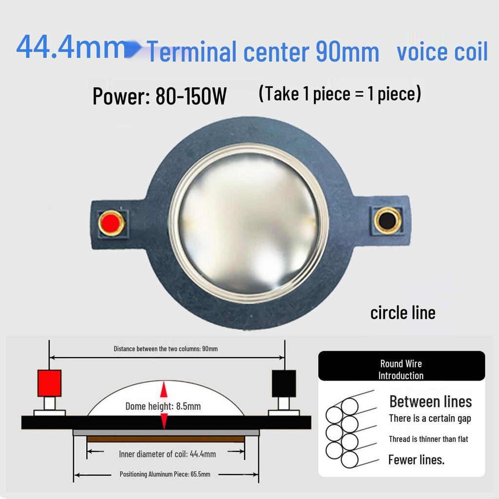 High-Frequency Voice Coil Diaphragm Repair Parts: 25-75 Core Round Flat Wire