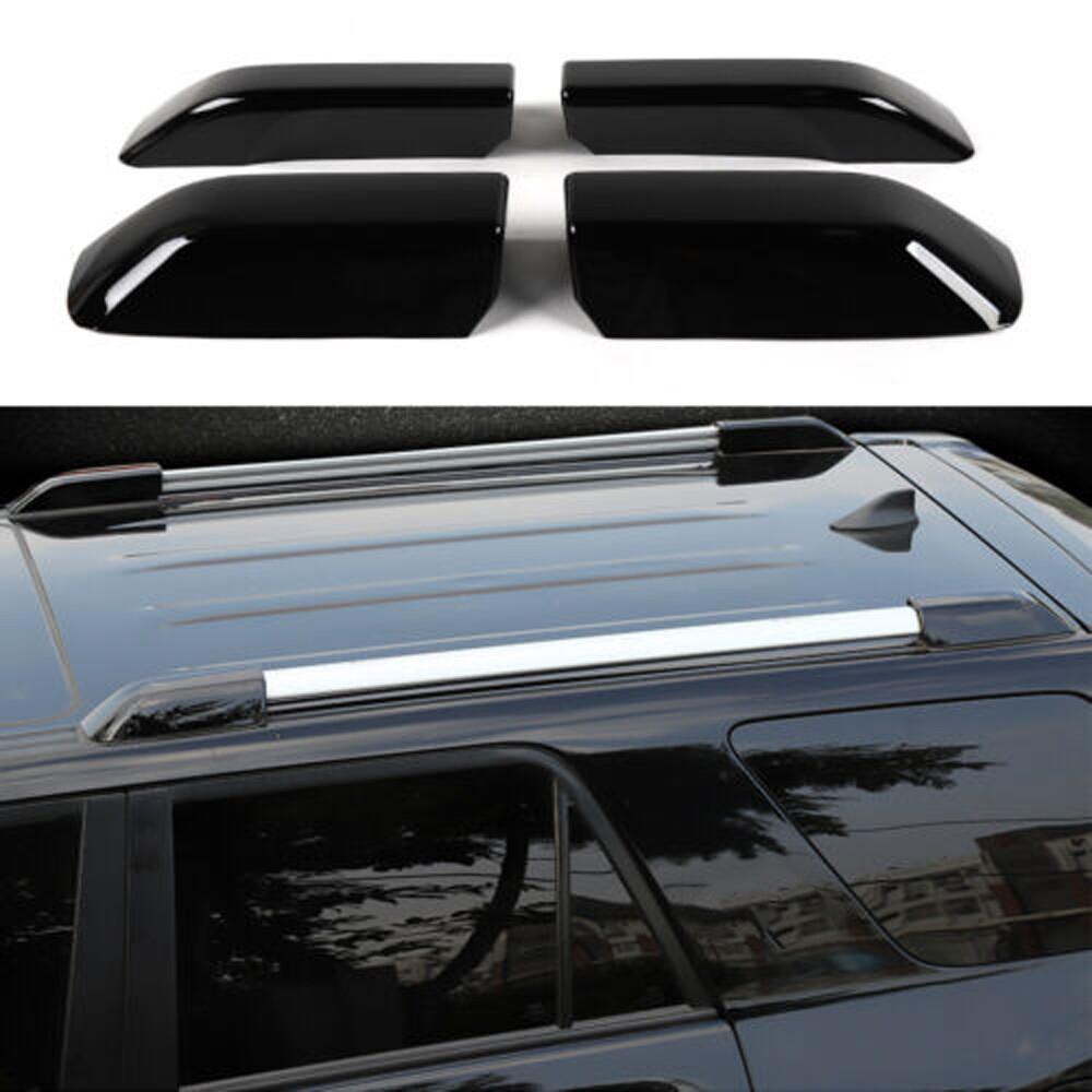 4pcs Roof Luggage Rack Bar End Cover Shell For 4Runner 2010- ABS