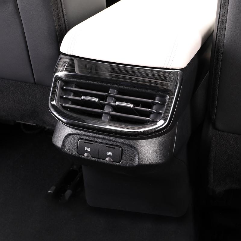 Autocolant de garnitură pentru capacul pentru cadru de evacuare a aerului condiționat pentru consola pentru scaunul din spate al mașinii pentru Haval H6 3rd Gen 2021 2022 2023 2024 GT PHEV