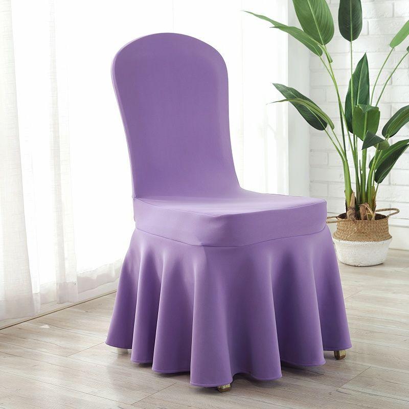 Sun Skirt Elastic Air Layer Chair Cover, Thickened Universal Chair Cover, Hotel Wedding Banquet Chair Cover