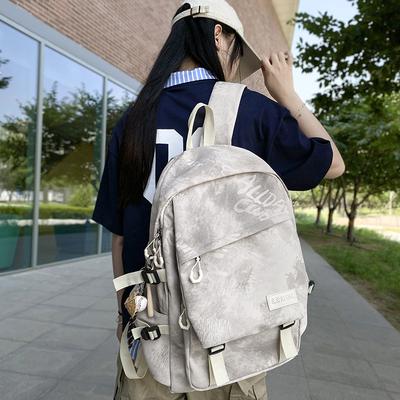 School Bag Large Capacity High School Student Junior High School Student Dirt-resistant Backpack College Student Versatile Simple Computer Travel Bag