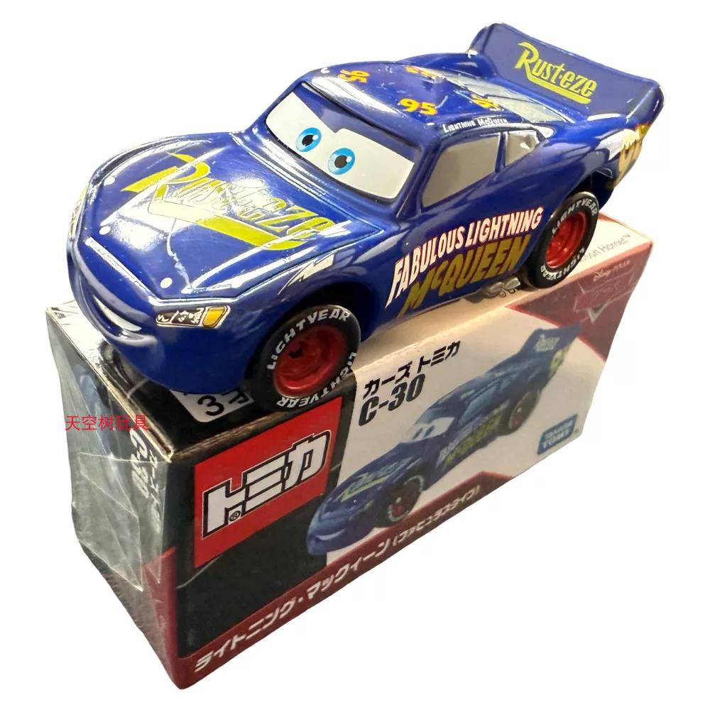 TAKAR TOMY Disney Pixar Autos Mack LKW Legierung Druckguss Ladeanhänger Spielzeug Lightning McQueen Rusteze Sammlerauto Modell Für Kinder