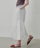 Ollibeudeollibeu Shirred Nylon Long Skirt Ow6Ms6210