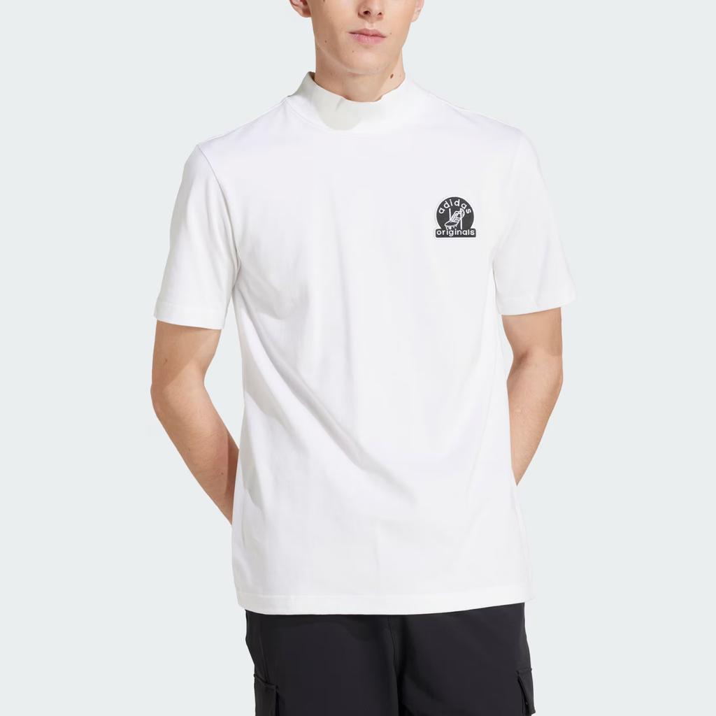 Adidas Originals Graphic Retro Sports Knit Polo T-Shirt Men Tops White JC8367