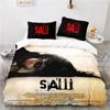 Horror Saw Movie Bedding Set Boys Girls Twin Queen Size Duvet Cover Pillowcase Bed Boys Adult Fashion Home Textileextile