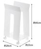 Yamazaki Industrial Cardboard Cardboard Paper Bag Stocker with 3301 Storage, & Frame, White,