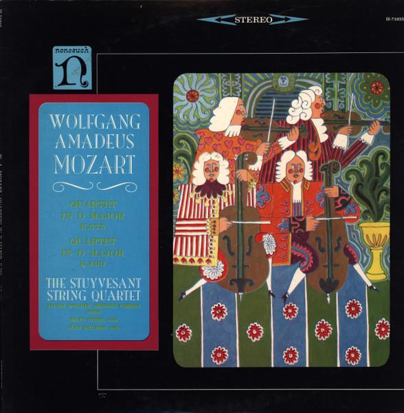 

LP Record WOLFGANG AMADEUS MOZART THE STUYV Quartet In D Major K.575 Quartet I H71035 Nonesuch 1966 US Classical Used