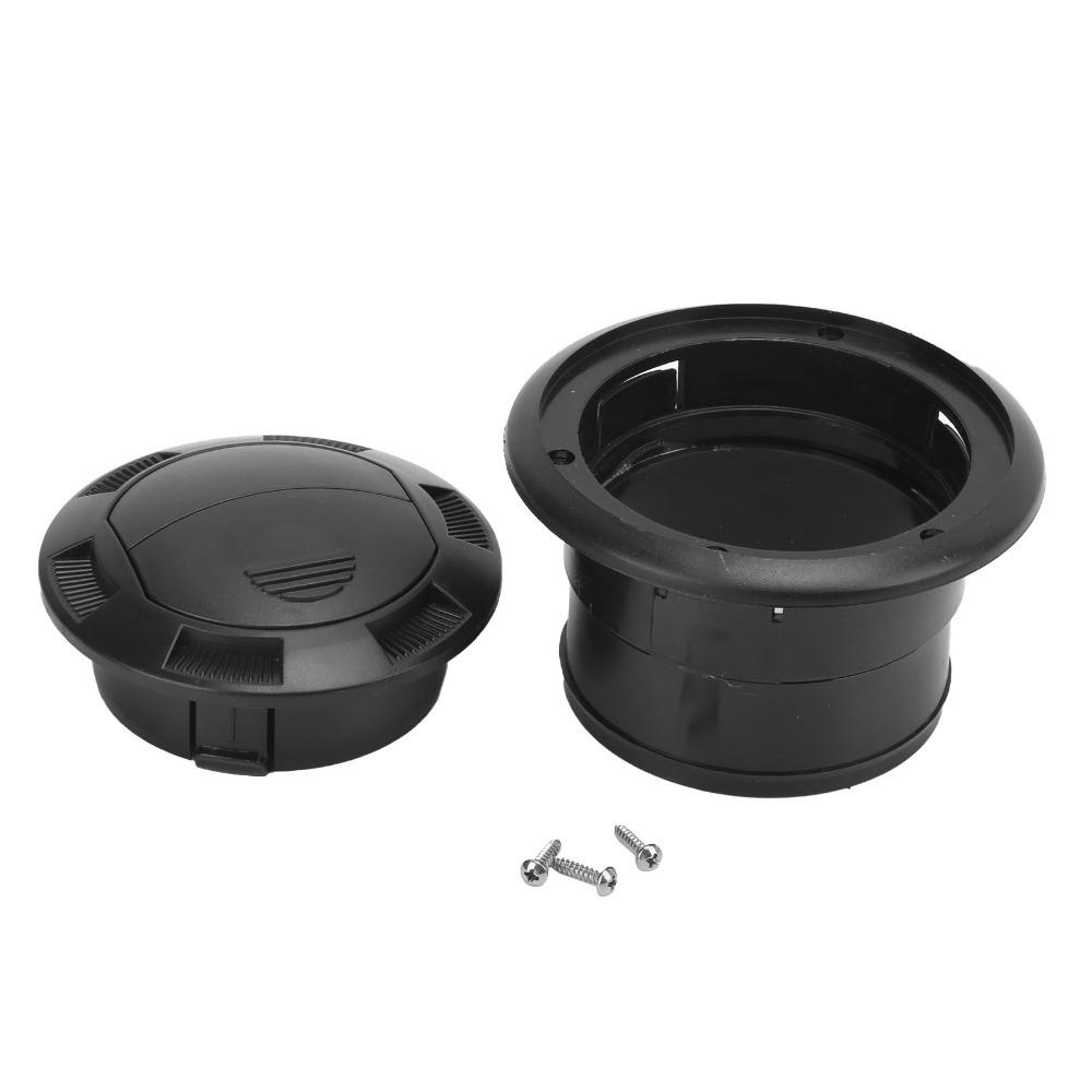 Universal 100/75mm Air Conditioning Outlet Round With Grille Ventilation Outlet Black Outlet Vent RVs
