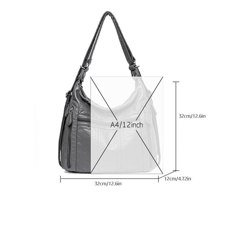 2025 New Large Capacity Middle Aged Women's Bag Multi Layer Lightweight Mother Bag Pu Leather Crossbody Bag Multifunction Shoulder Bag
