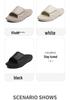 Summer Comfort Massage Slippers: Lightweight Shock-Absorbing Single Strap Sandals for Outdoor and Beach, Available In Large Sizes.