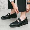 Fashion Luxury Designer Fashion Metal Decoration Suede Driving Shoes Men  Casual Loafers Business Formal Dress Footwear Zapatos Hombre