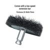 thickened steel wire brush with low-speed connecting rod (1 pc)