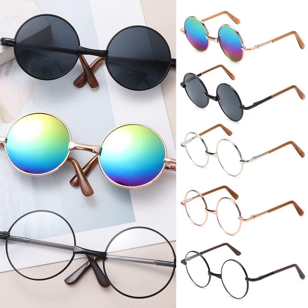 10Cm For 16 Dolls Korea Fit 18Inch Dolls Glasss Accessories Decoration Round Glasses
