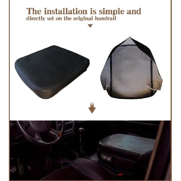 For Dodge Ram 2002-2008 2006 2007 Center Console Armrest Protection Cushion Breathable Armrest Box Cover Pad Car Accessories
