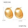Exquisite Geometric Oval-Square Copper Earrings: Chic Hip Hop Style