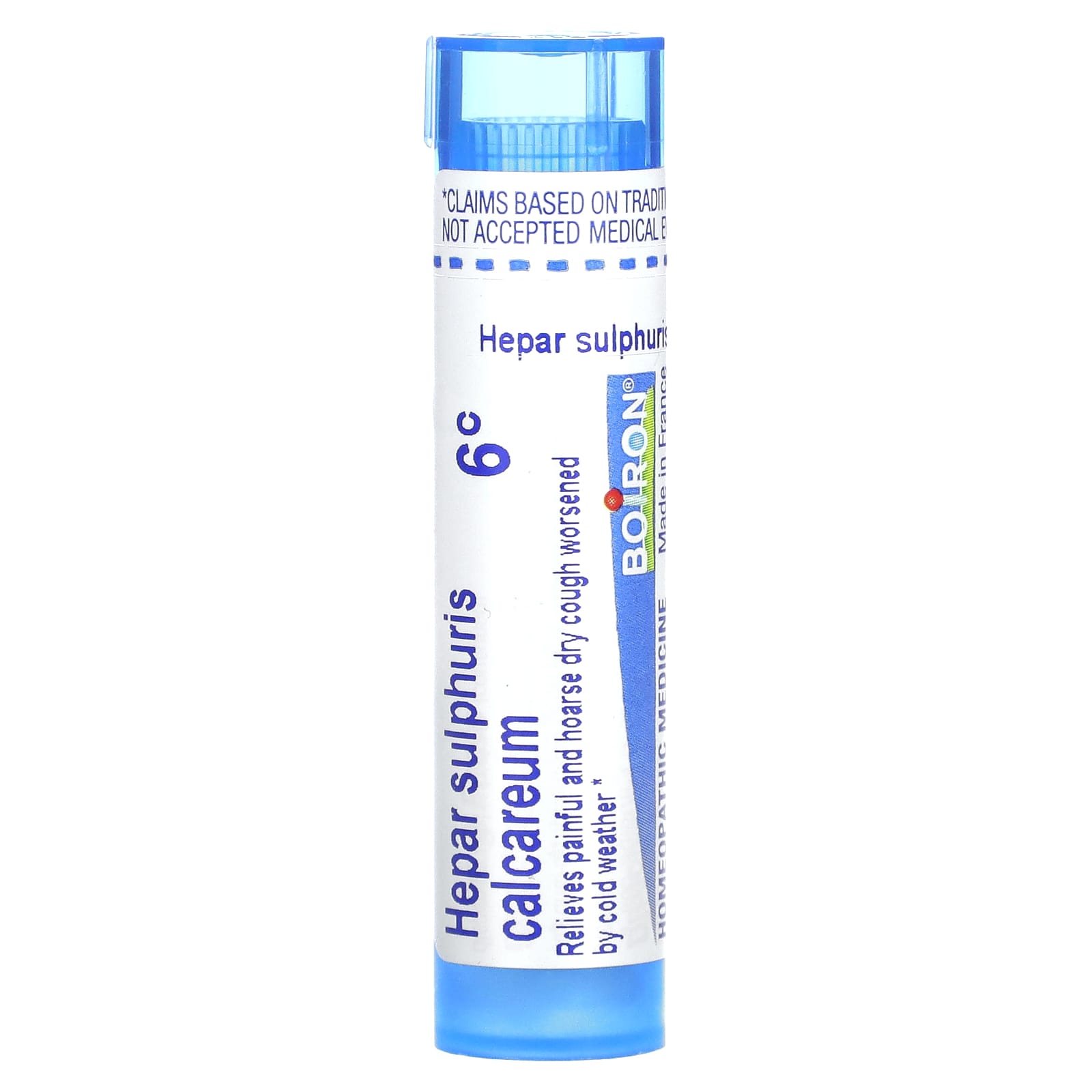 

Hepar Sulphuris Calcarum, 6C, Dry Cough Relief, Approximately 80 Pellets
