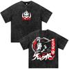 Anime Tengen Toppa Gurren Lagann Kamina Vintage Spierane Koszulki Męskie Ubrania Codzienne Krótki Rękaw Oversize Koszulki Streetwear