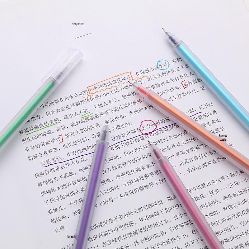 Korean Transparent Frosted 0.5mm Watercolor Journaling and Signature Pens