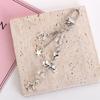 Bowknot Bead Phone Charm Strap Star Bowknot Beaded Cellphone Strap Mobile Phone Chain  Decoration