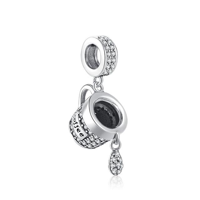 European Green Clover Cactus Shoe Pendant 925 Sterling Silver Beads Fit Fashion Bracelet For Women Jewelry Making