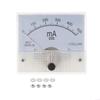 Compact Ammeter Analog Amp Meter Gauge Rectangle Panel Meter Current Tester 1A/2A/30A/50A/100A/100ma for Industrial