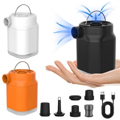 Outdoor Mini-Luftpumpe mit LED-Licht Tragbar USB Wiederaufladbar Aufblasartikel Schwimmen