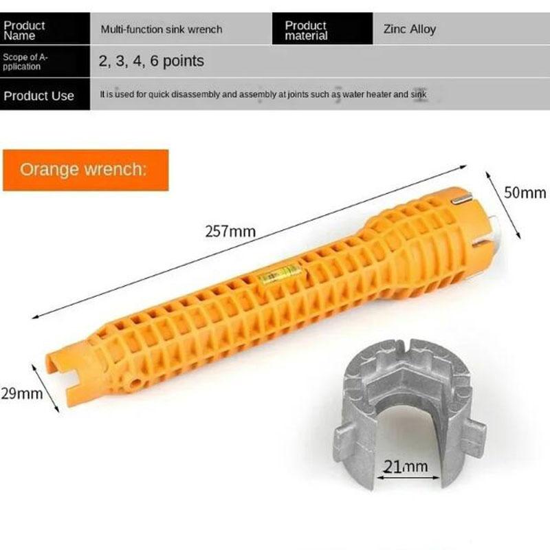 

5/8 дюйма 1 гаечный ключ для смесителя раковины инструмент для ремонта нескользящий ключ для сборки кухонного смесителя для ванной комнаты сантехнический монтажный гаечный ключ A