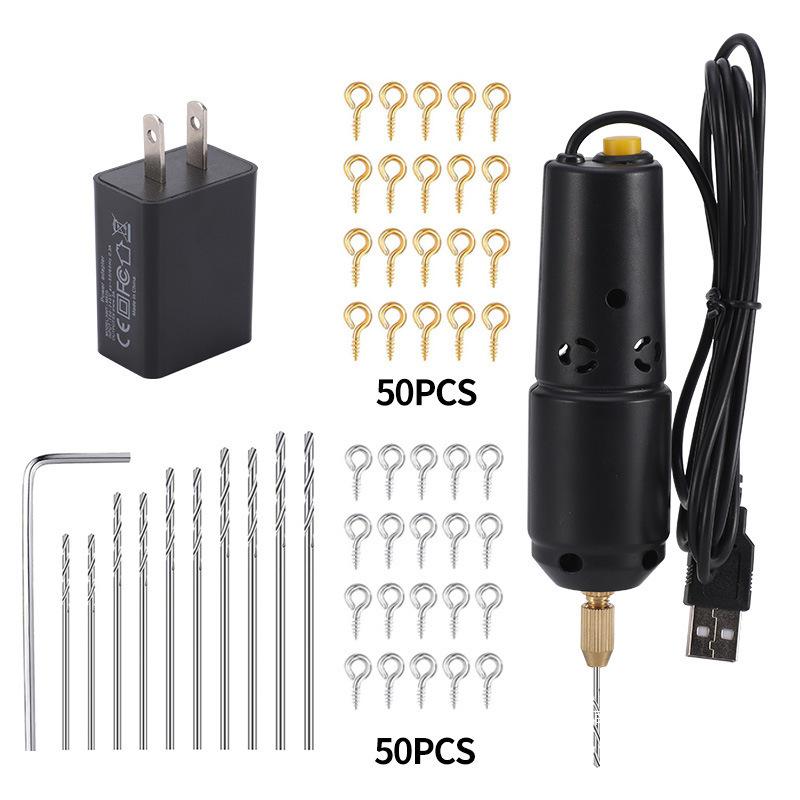 Acrylic Resin Pearl Mini USB Electric Drill - 5V2A Low Power