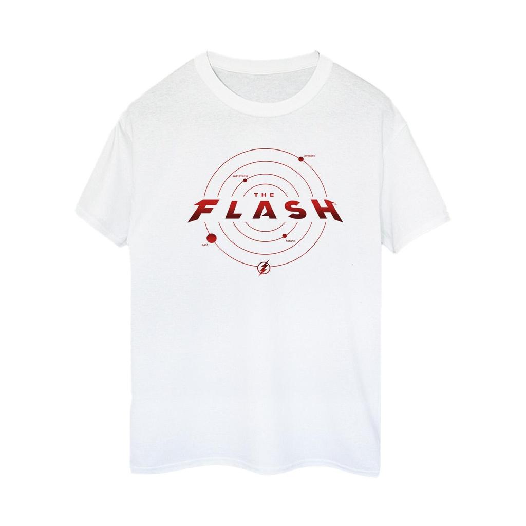 DC Comics Womens/Ladies The Flash Multiverse Rings Cotton Boyfriend T-Shirt